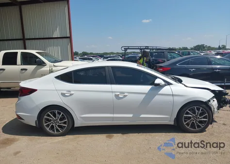 2020 Hyundai Elantra Limited from USA, damaged, VIN 5NPD84LF6LH609523